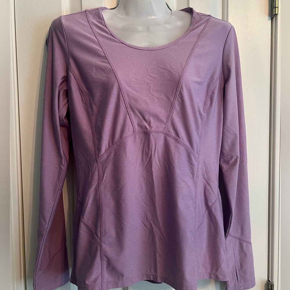 Athleta Lavender Long Sleeve Top